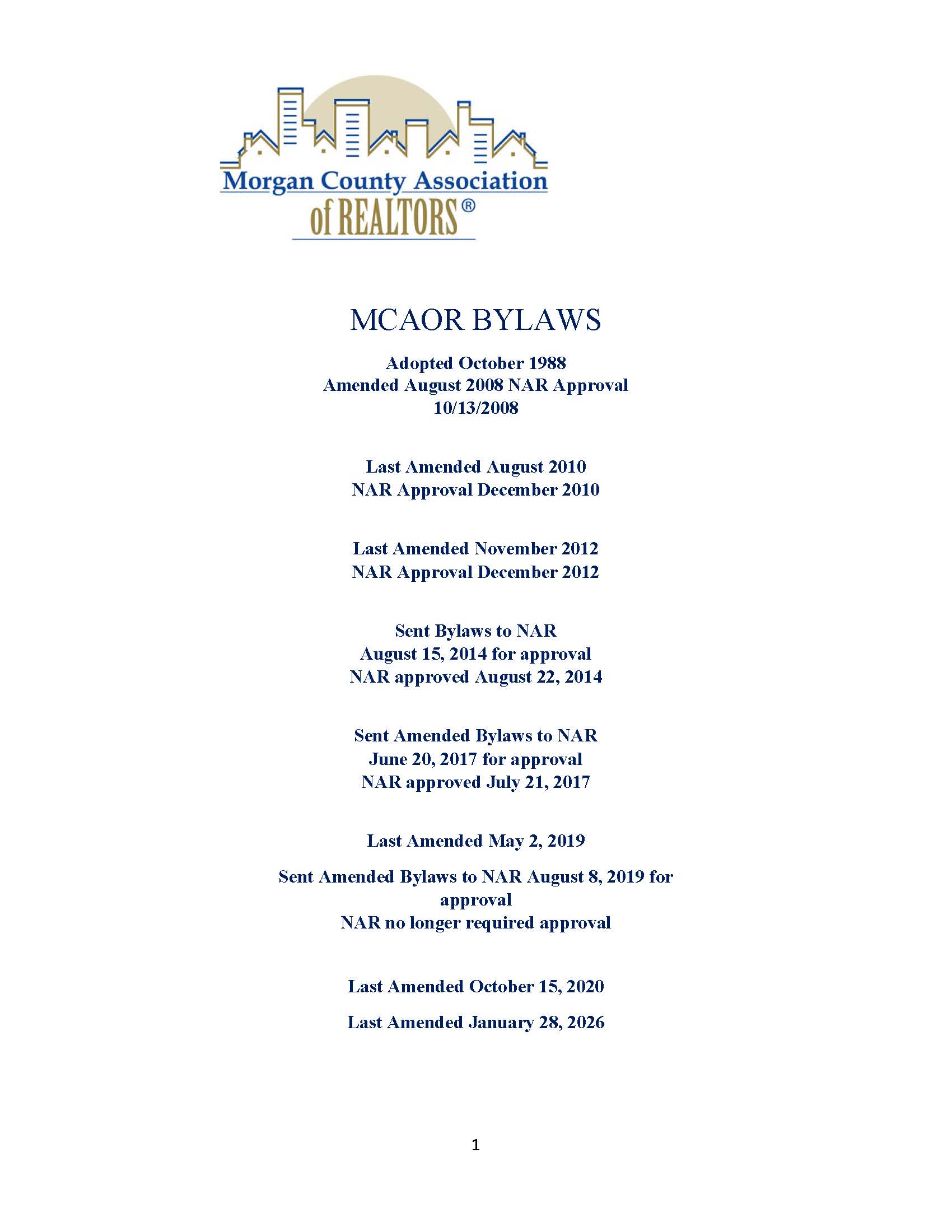 Untitled Extract Pages MCAOR Bylaws